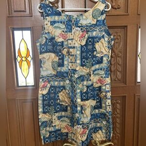 Reyn Spooner Vintage Hawaiian Print Dress. Size L